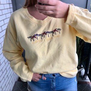 Vintage Yellow Santa Barbara California Sweatshirt